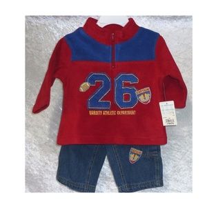 Boys Captain Sweater set Okie Dokie size 12M NEW